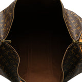 Brown Louis Vuitton Monogram Keepall Bandouliere 55 Travel Bag