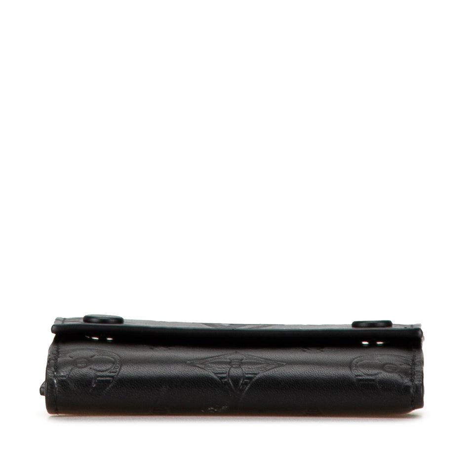 Black Louis Vuitton Monogram Shadow Discovery Compact Wallet