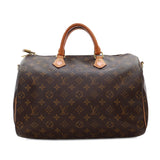 Brown Louis Vuitton Monogram Speedy Bandouliere 35 Satchel