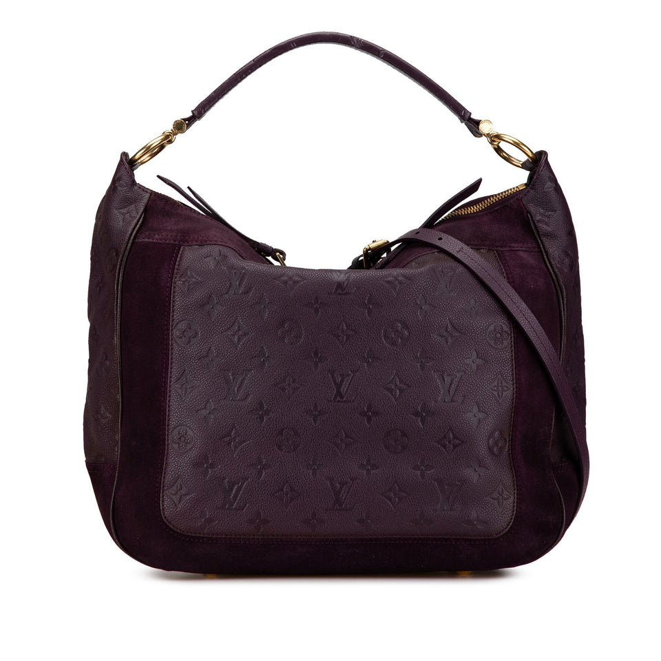 Purple Louis Vuitton Monogram Empreinte Audacieuse MM Satchel