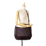 Purple Louis Vuitton Monogram Empreinte Audacieuse MM Satchel