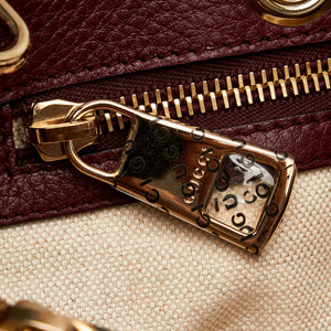 Gucci Bamboo Medium Red Leather