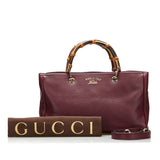 Gucci Bamboo Medium Red Leather