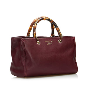 Gucci Bamboo Medium Red Leather