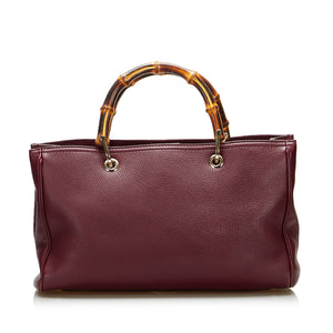Gucci Bamboo Medium Red Leather