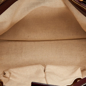 Gucci Bamboo Medium Red Leather