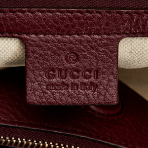 Gucci Bamboo Medium Red Leather