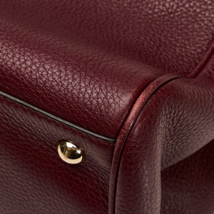 Gucci Bamboo Medium Red Leather