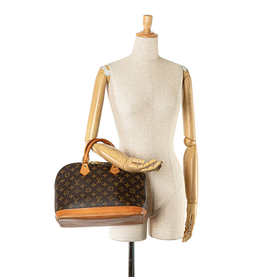 Brown Louis Vuitton Monogram Alma PM Handbag