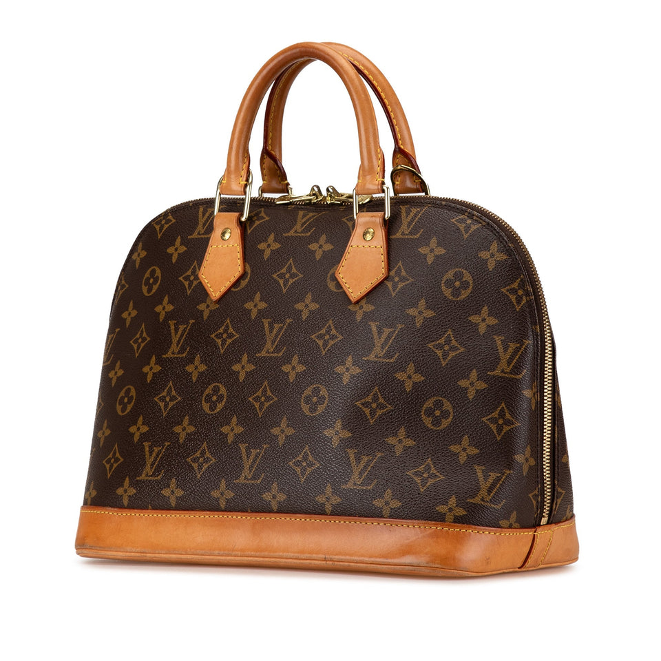 Brown Louis Vuitton Monogram Alma PM Handbag