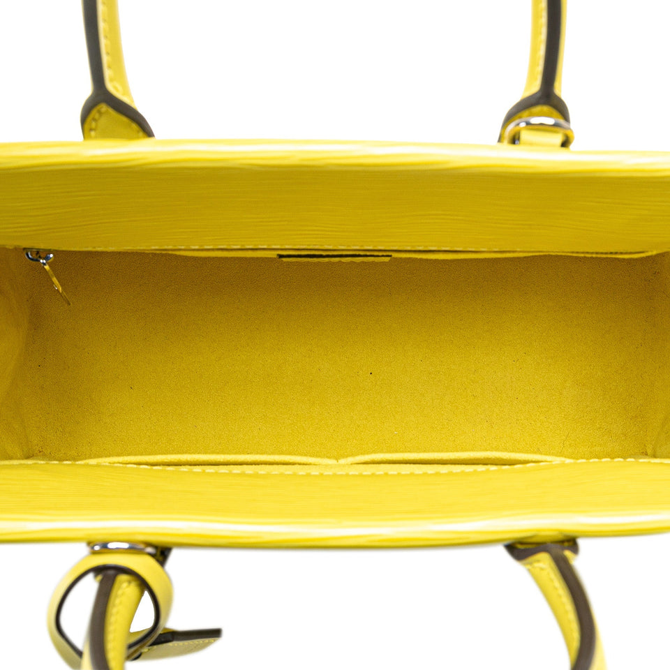 Yellow Louis Vuitton Epi Marly BB Satchel
