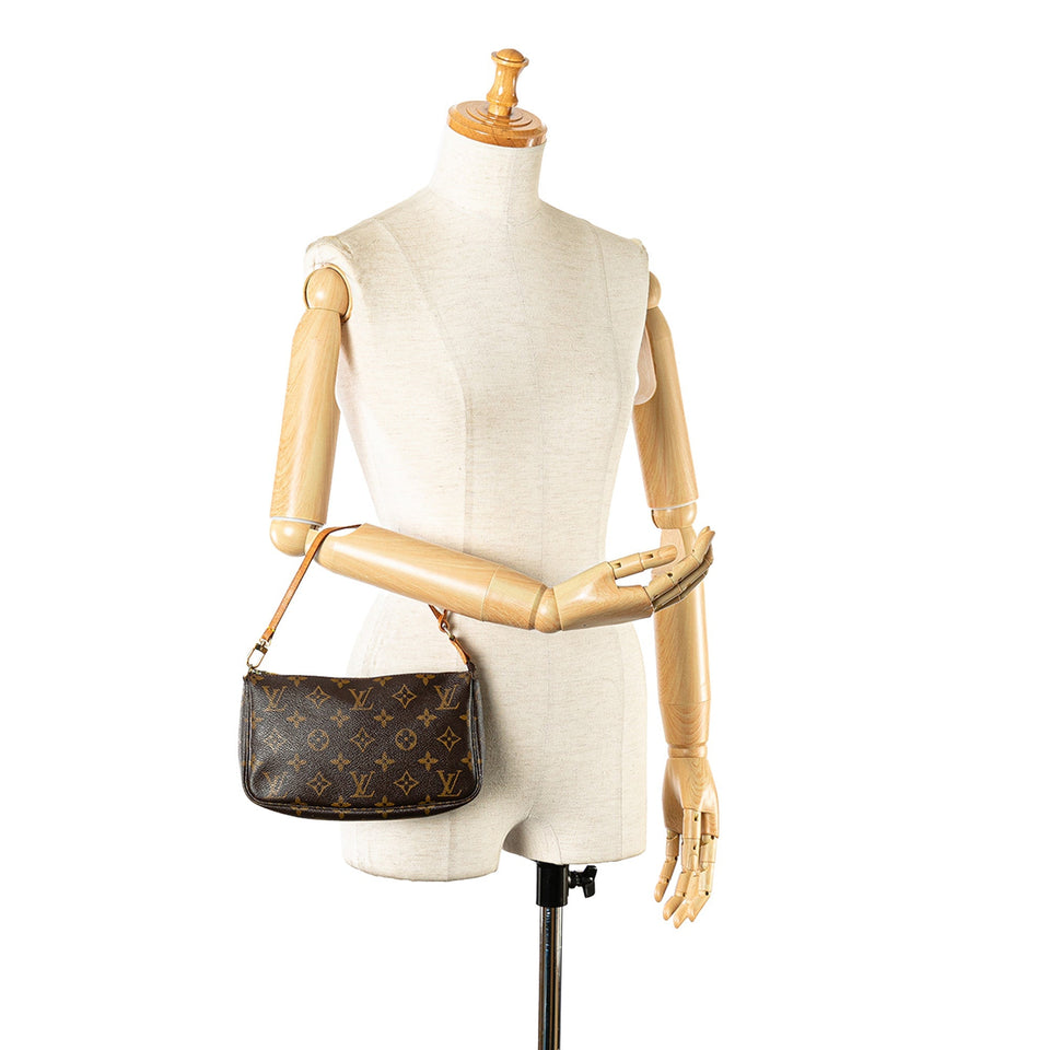 Brown Louis Vuitton Monogram Pochette Accessoires Shoulder Bag