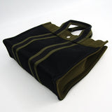 Hermes Black Khaki Canvas Fourre Tout PM Tote (SHA11219)