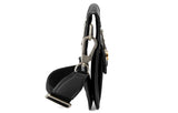 GUCCI Metallic Interlock Double G Soft Leather fanny pack Shoulder Messenger Bag Unisex / Black Classic 575837-1GZAX-1000