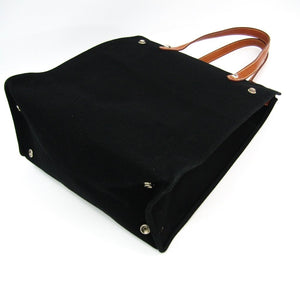 Hermes Black Canvas Cabas Mira Tote (SHA11421)