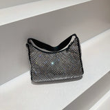 Prada Re-Edition 2000 Hobo Crystal Embellished Satin Mini