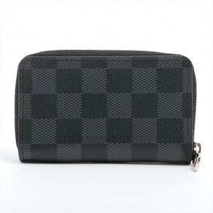 Louis Vuitton Damier Graphite Zippy Coin Purse Black