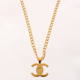 CHANEL 1997 Made Turn-Lock Chain Necklace