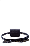 Chanel Black Mini Lambskin Flap Two Toned Hardware  Belt Bag
