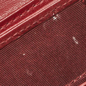 Dior Red Cannage Patent Leather Jasmine Card Holder