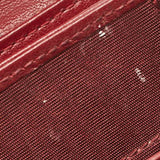 Dior Red Cannage Patent Leather Jasmine Card Holder