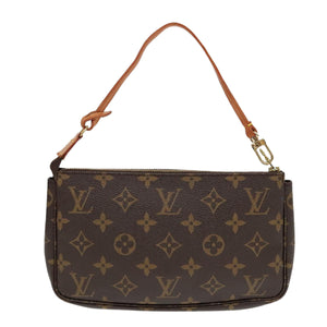 Louis Vuitton Pochette Accessoire  Canvas Clutch Bag