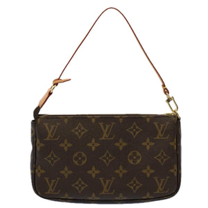 Louis Vuitton Pochette Accessoire  Canvas Clutch Bag