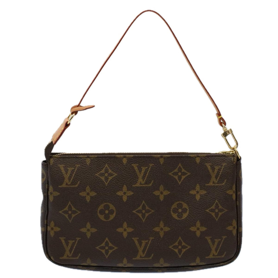 Louis Vuitton Pochette Accessoire  Canvas Clutch Bag