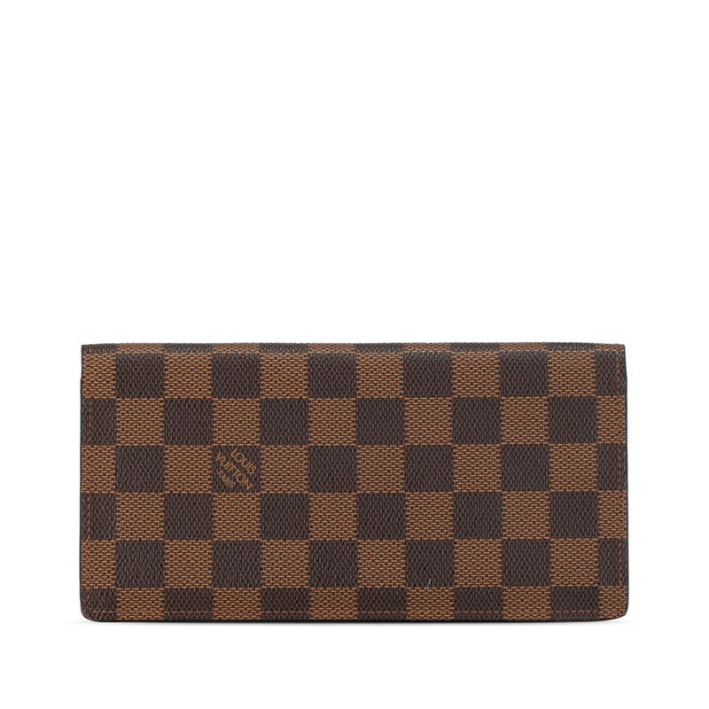 Louis Vuitton Damier Portefolio Sarah Long Wallet N61734 Brown PVC Leather  Louis Vuitton Long Wallet