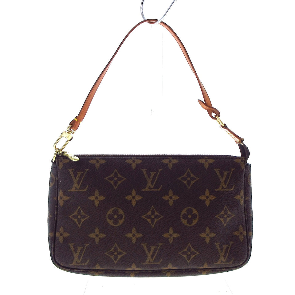 Louis Vuitton Pochette Accessoire  Canvas Clutch Bag
