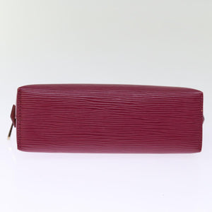 Louis Vuitton Cosmetic Pouch  Leather Clutch Bag