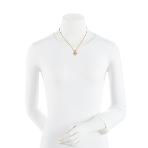 Dior Vintage Crystal CD Oval Necklace