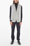 Dior HOMME Wool Vest with Peak Lapel and Sleeve Scarf