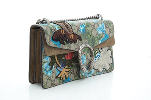 Gucci GG Supreme Blooms Embroidered Dionysus Handbag