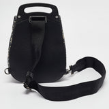 Dior Navy Blue Oblique Canvas And Leather Mini Saddle Backpack