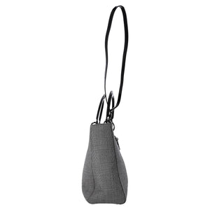 Dior Large Lady Dior Houndstooth Print Hand Bag in Canvas