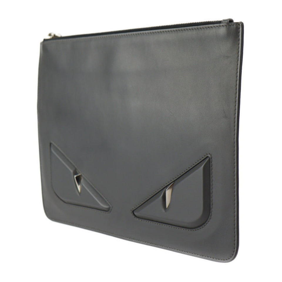 Fendi  Leather Clutch Bag Pouch (Pre-Owned)