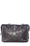 Chanel Gunmetal Python Bowler RHW Handbag