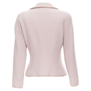 Christian Dior John Galliano Tweed Ribbon Trimmed Blazer