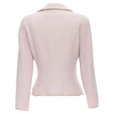 Christian Dior John Galliano Tweed Ribbon Trimmed Blazer