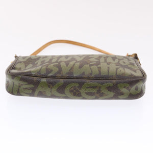 Louis Vuitton Pochette Accessoire  Canvas Clutch Bag