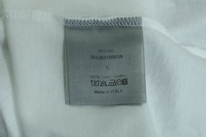 Dior Homme T-Shirt with Bee Embroidery in White Cotton