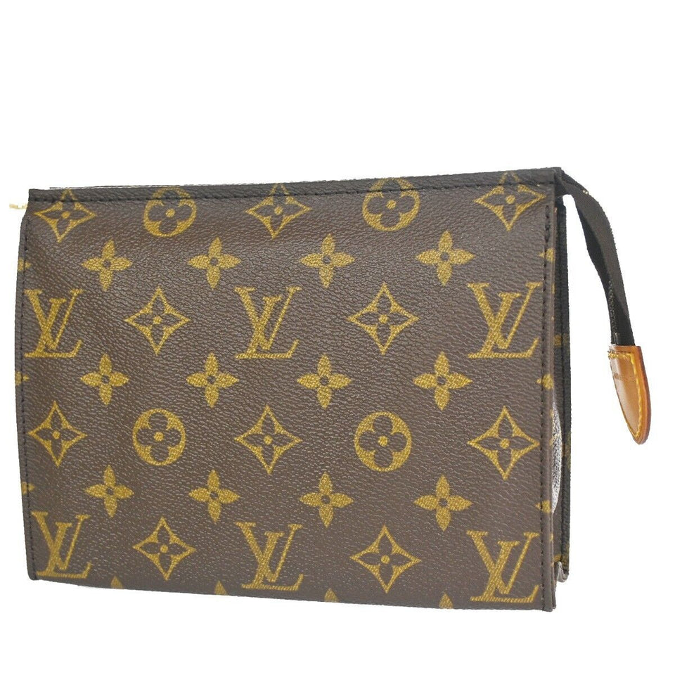 Louis Vuitton Poche Toilette 19  Canvas Clutch Bag