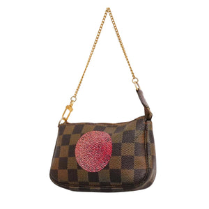 Louis Vuitton Mini Pochette Accessoires  Canvas Clutch Bag