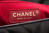 Chanel 2017/2018 Black Shiny Grained Leather "Coco Handle" Handbag W/ Gold HW
