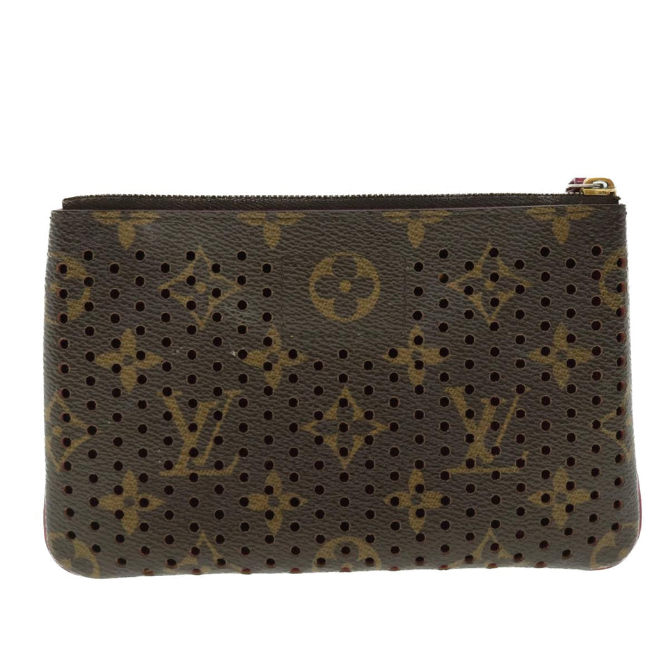 Louis Vuitton Pochette Plat  Canvas Clutch Bag