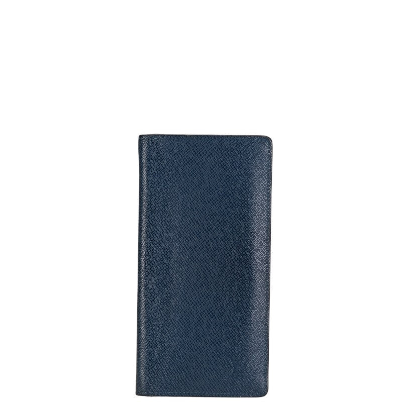 ルイ ヴィトン タイガ ポルトフォイユ ブラザ 長財布 M30502 ネイビー レザー メンズ LOUIS VUITTON 【中古】｜【銀座パリス】　楽天市場店