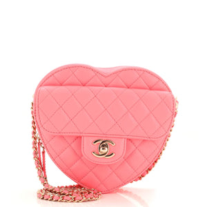 CHANEL CC in Love Heart Bag Quilted Lambskin