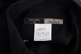 Chanel Black Button Up Net/Mesh Long Sleeve Blouse SZ 36