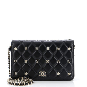 CHANEL All About Charms Wallet on Chain Quilted Lambskin
